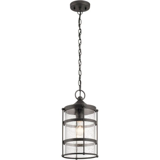Mill Lane 1 Light 9 Inch Anvil Iron Outdoor Hanging Pendant