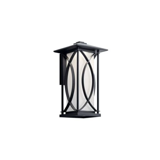 Ashbern LED 15 Inch Textured Black Outdoor Wall, Medium