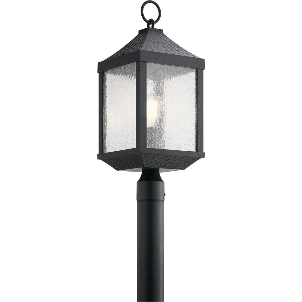Springfield 1 Light 23 Inch Distressed Black Outdoor Post Lantern 1 Springfield 1 Light 23 Inch Distressed Black Outdoor Post Lantern