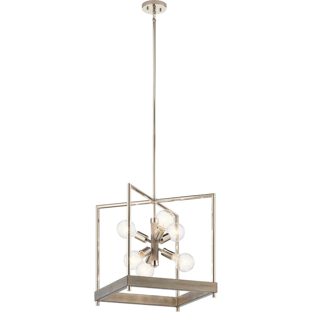 Tanis 6 Light 18.00 Inch Foyer Pendant 1 Tanis 6 Light 18.00 Inch Foyer Pendant