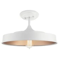 Elias 1 Light 16.00 Inch Semi-Flush Mount
