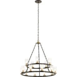 Mathias 15 Light 32 Inch Olde Bronze Chandelier 2 Tier Ceiling Light