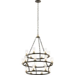 Mathias 21 Light 32 Inch Olde Bronze Chandelier Multi Tier Ceiling Light