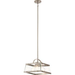 Darton 3 Light 14 Inch Classic Pewter Pendant/Semi Flush Ceiling Light