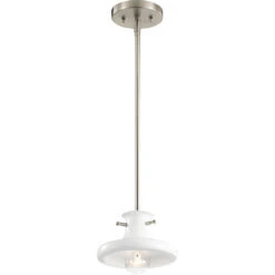 Tilson 1 Light 8 Inch White Mini Pendant Ceiling Light