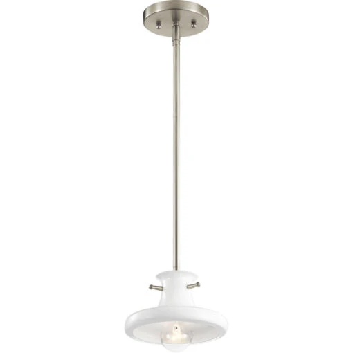 Tilson 1 Light 8 Inch White Mini Pendant Ceiling Light