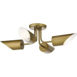 Trentino 4 Light 28.00 Inch Semi-Flush Mount