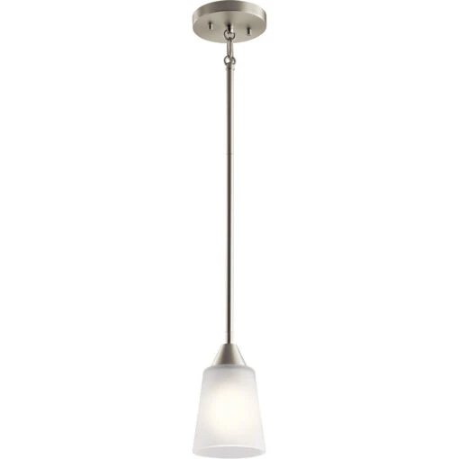 Skagos 1 Light 5 Inch Brushed Nickel Mini Pendant Ceiling Light