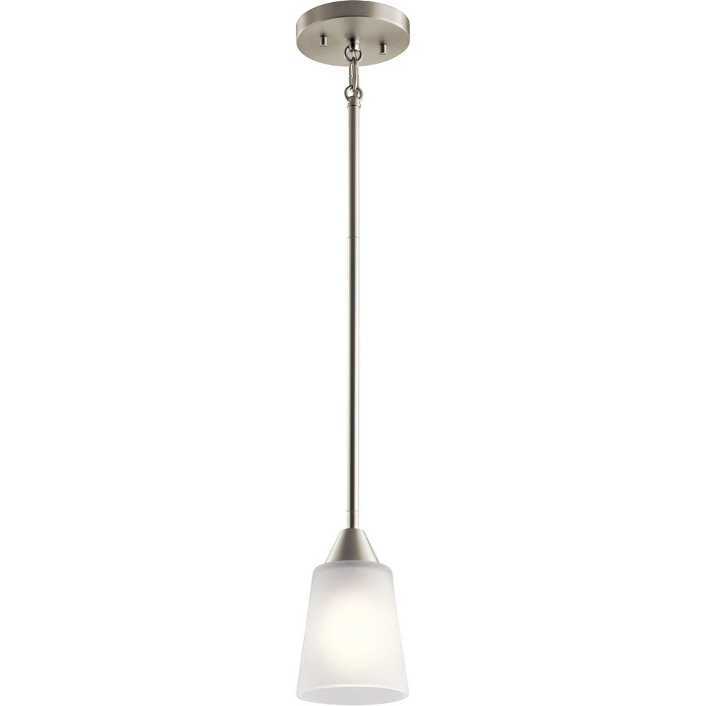 Lighting Promotional Store 26 Skagos 1 Light 5 Inch Brushed Nickel Mini Pendant Ceiling Light