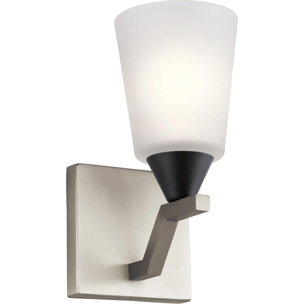 Skagos 1 Light 5 Inch Brushed Nickel Wall Bracket Wall Light 1 Skagos 1 Light 5 Inch Brushed Nickel Wall Bracket Wall Light