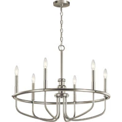 Capitol Hill 6 Light 28.75 Inch Chandelier