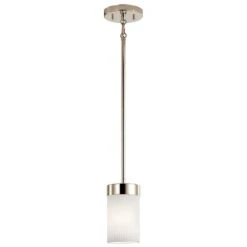 Ciona 1 Light 4 Inch Polished Nickel Mini Pendant Ceiling Light