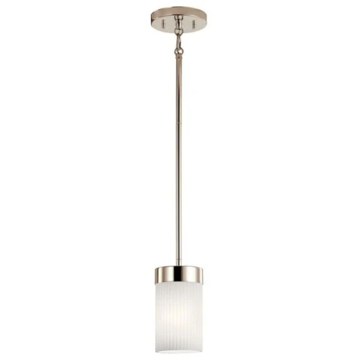 Ciona 1 Light 4 Inch Polished Nickel Mini Pendant Ceiling Light