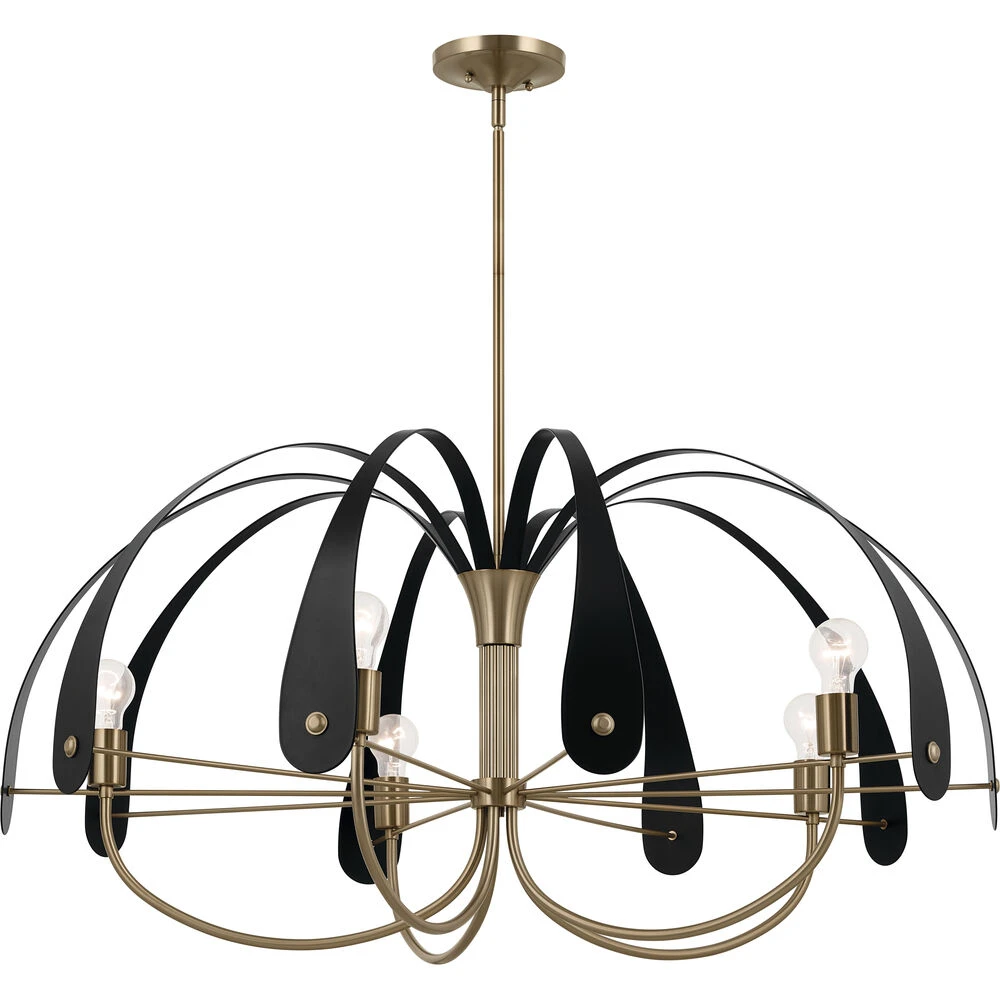 Petal LED 42.5 Inch Champange Bronze With Black Or White Chandelier Ceiling Light 1 Petal LED 42.5 Inch Champange Bronze With Black Or White Chandelier Ceiling Light