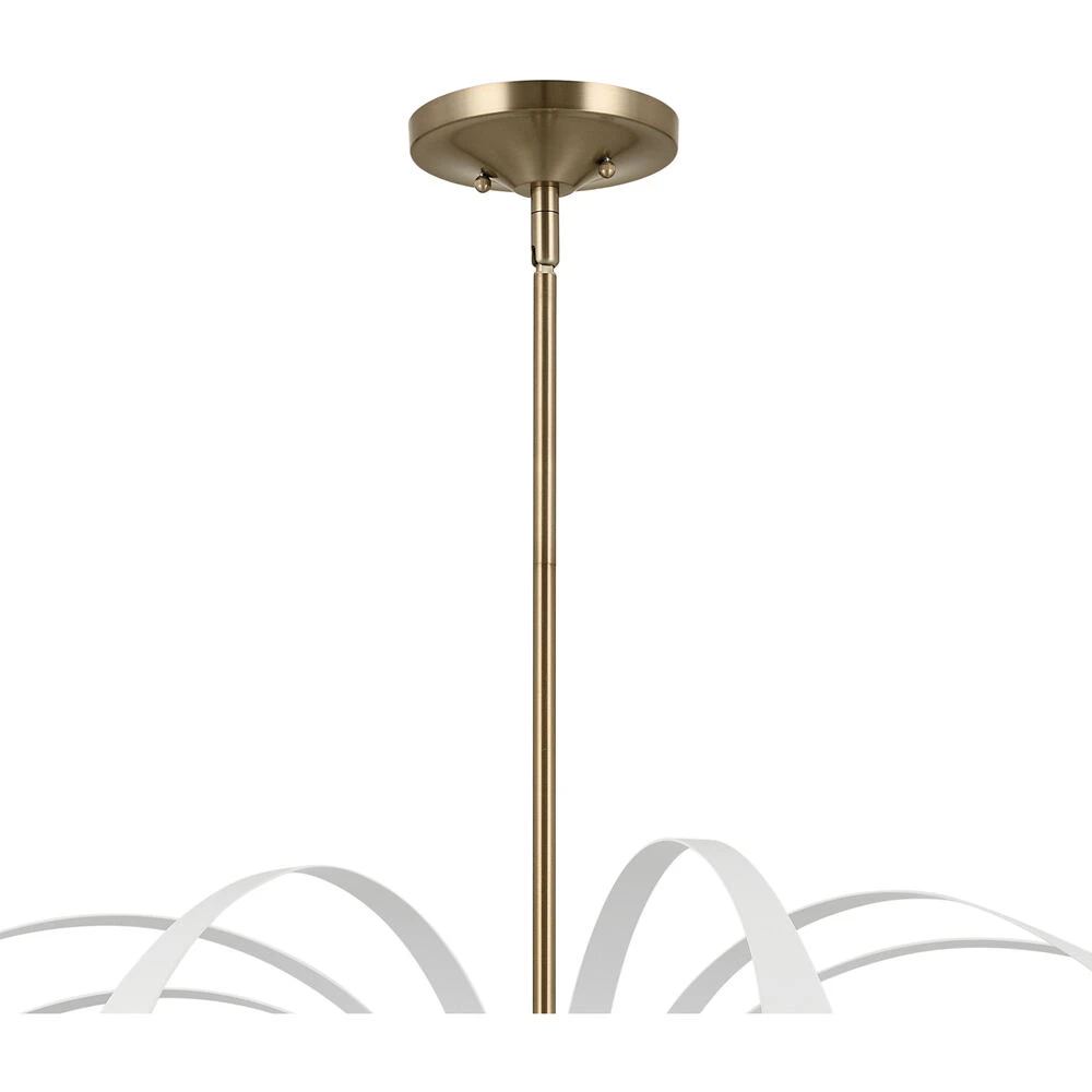 Petal LED 42.5 Inch Champange Bronze With Black Or White Chandelier Ceiling Light 4 Petal LED 42.5 Inch Champange Bronze With Black Or White Chandelier Ceiling Light - Image 4