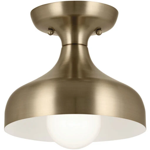 Sisu 1 Light 8.00 Inch Semi-Flush Mount