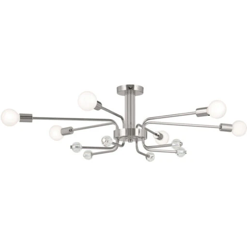 Ocala 6 Light 24.25 Inch Flush Mount