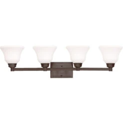 Langford 4 Light 35.00 Inch Bathroom Vanity Light