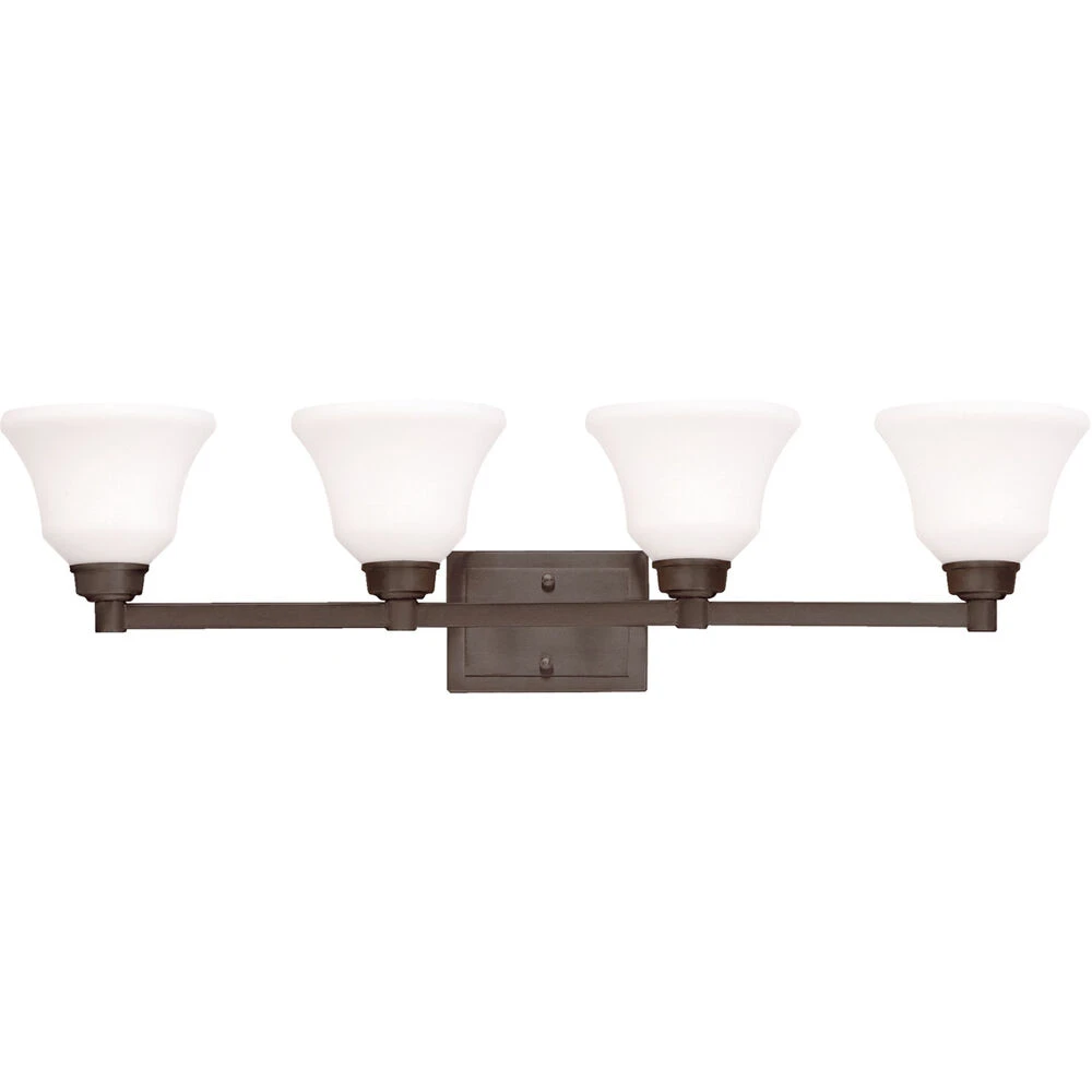 Langford 4 Light 35.00 Inch Bathroom Vanity Light 1 Langford 4 Light 35.00 Inch Bathroom Vanity Light