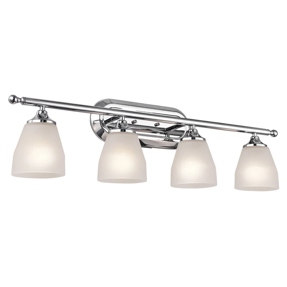 Ansonia 4 Light 31 Inch Chrome Wall Mt Bath 4 Arm Wall Light 2 Ansonia 4 Light 31 Inch Chrome Wall Mt Bath 4 Arm Wall Light - Image 2