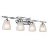 Ansonia 4 Light 31 Inch Chrome Wall Mt Bath 4 Arm Wall Light