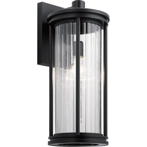 Barras 1 Light 20 Inch Black Outdoor Wall, Large