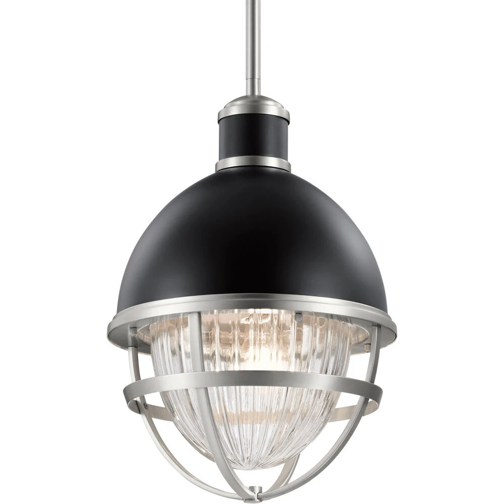 Tollis 1 Light 12 Inch Black Outdoor Hanging Pendant 4 Tollis 1 Light 12 Inch Black Outdoor Hanging Pendant - Image 4
