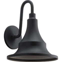 Hampshire 1 Light 20 Inch Textured Black Outdoor Wall, Large