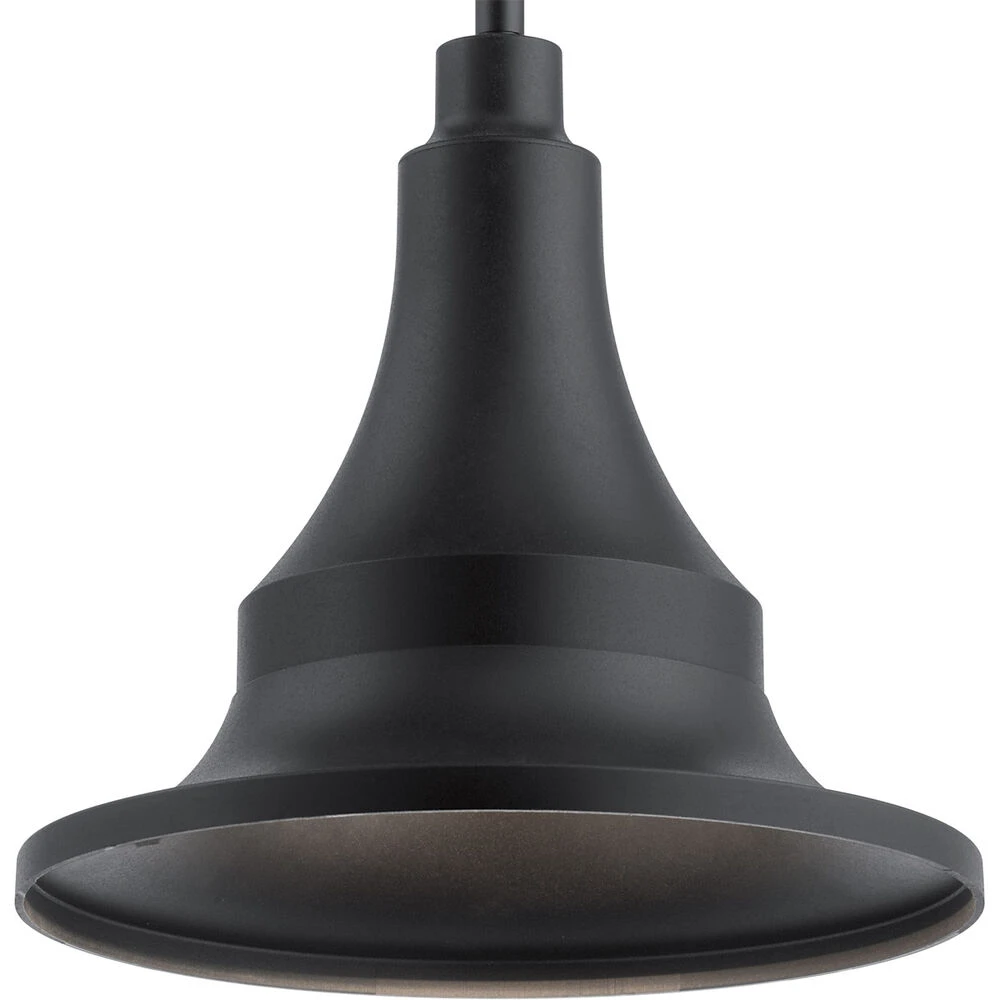 Hampshire 1 Light 12 Inch Textured Black Outdoor Hanging Pendant 3 Hampshire 1 Light 12 Inch Textured Black Outdoor Hanging Pendant - Image 3