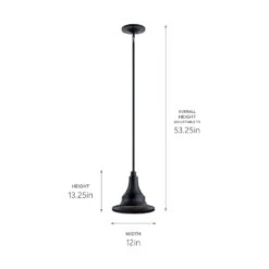 Hampshire 1 Light 12 Inch Textured Black Outdoor Hanging Pendant 12 Hampshire 1 Light 12 Inch Textured Black Outdoor Hanging Pendant -Lighting Promotional Store 59057bkt dimensions