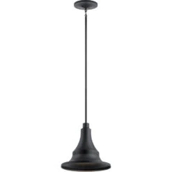Hampshire 1 Light 16 Inch Textured Black Outdoor Hanging Pendant