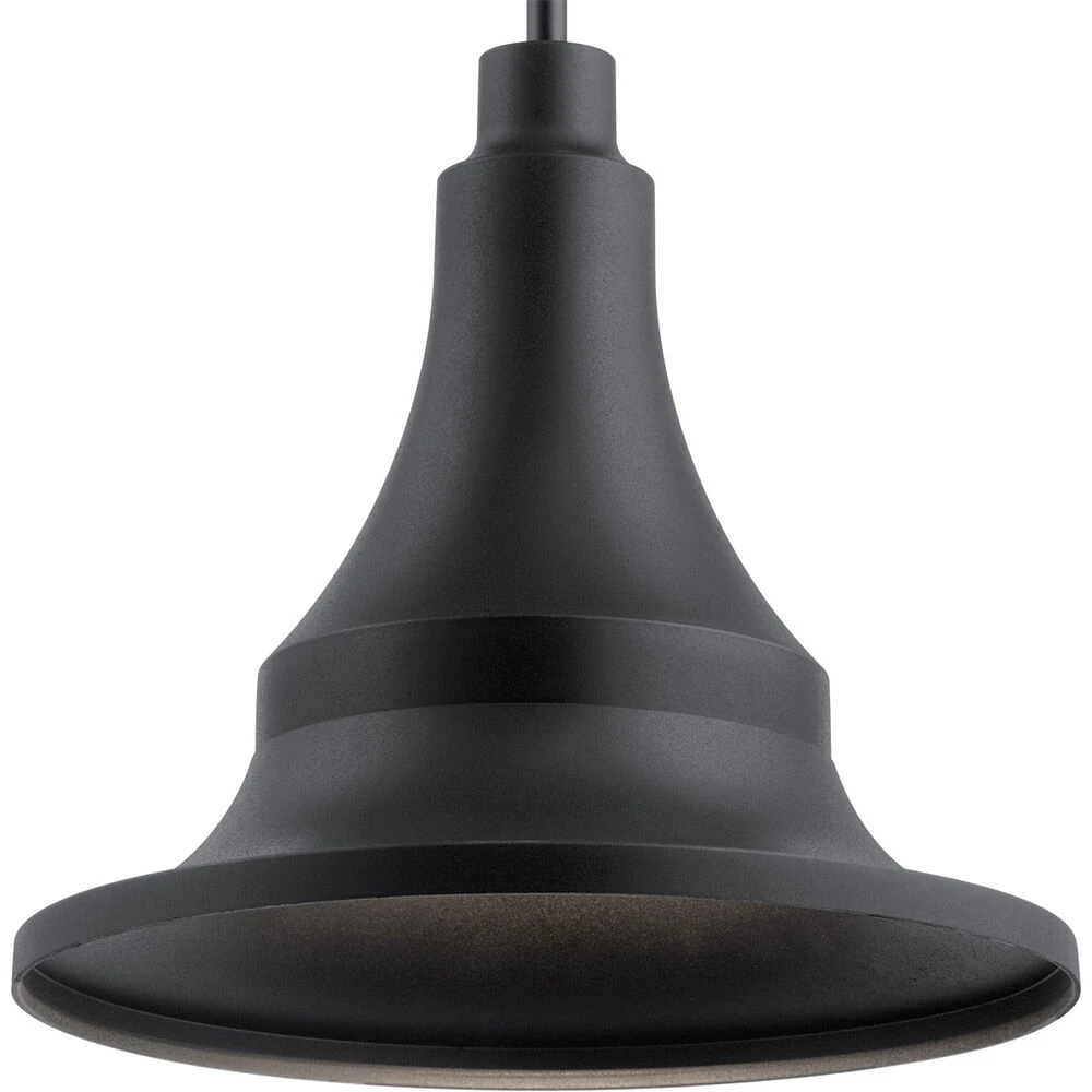 Hampshire 1 Light 16 Inch Textured Black Outdoor Hanging Pendant 3 Hampshire 1 Light 16 Inch Textured Black Outdoor Hanging Pendant - Image 3