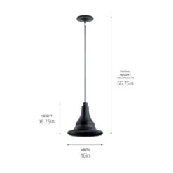Hampshire 1 Light 16 Inch Textured Black Outdoor Hanging Pendant 10 Hampshire 1 Light 16 Inch Textured Black Outdoor Hanging Pendant -Lighting Promotional Store 59058bkt dimensions