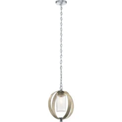 Grand Bank 1 Light 12 Inch Distressed Antique Gray Outdoor Hanging Pendant