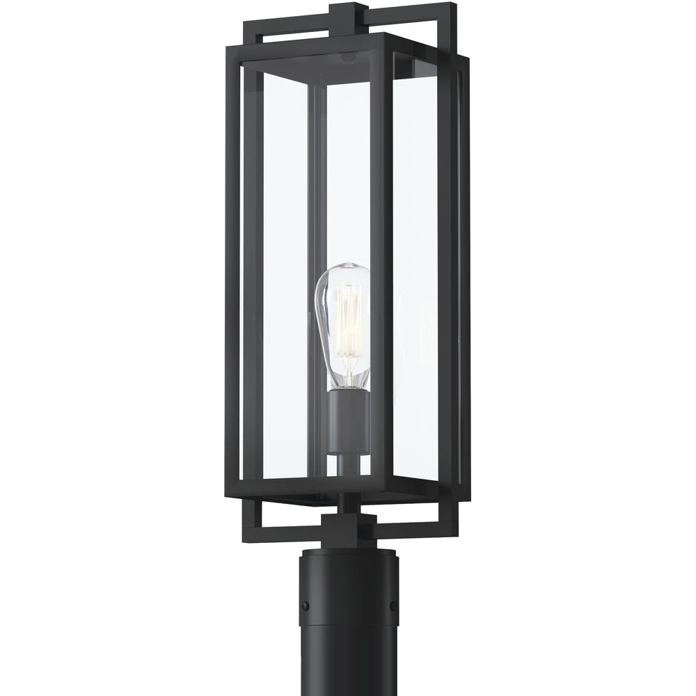 Goson 1 Light 21 Inch Black Outdoor Post Lantern 1 Goson 1 Light 21 Inch Black Outdoor Post Lantern