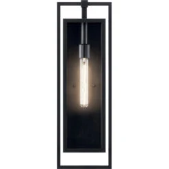 Goson 1 Light 24 Inch Black Outdoor Wall Sconce, Large 6 Goson 1 Light 24 Inch Black Outdoor Wall Sconce, Large -Lighting Promotional Store 59089bk front 2