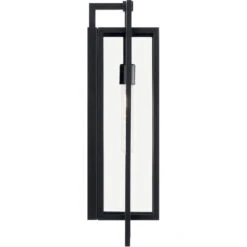 Goson 1 Light 24 Inch Black Outdoor Wall Sconce, Large 7 Goson 1 Light 24 Inch Black Outdoor Wall Sconce, Large -Lighting Promotional Store 59089bk profile 2