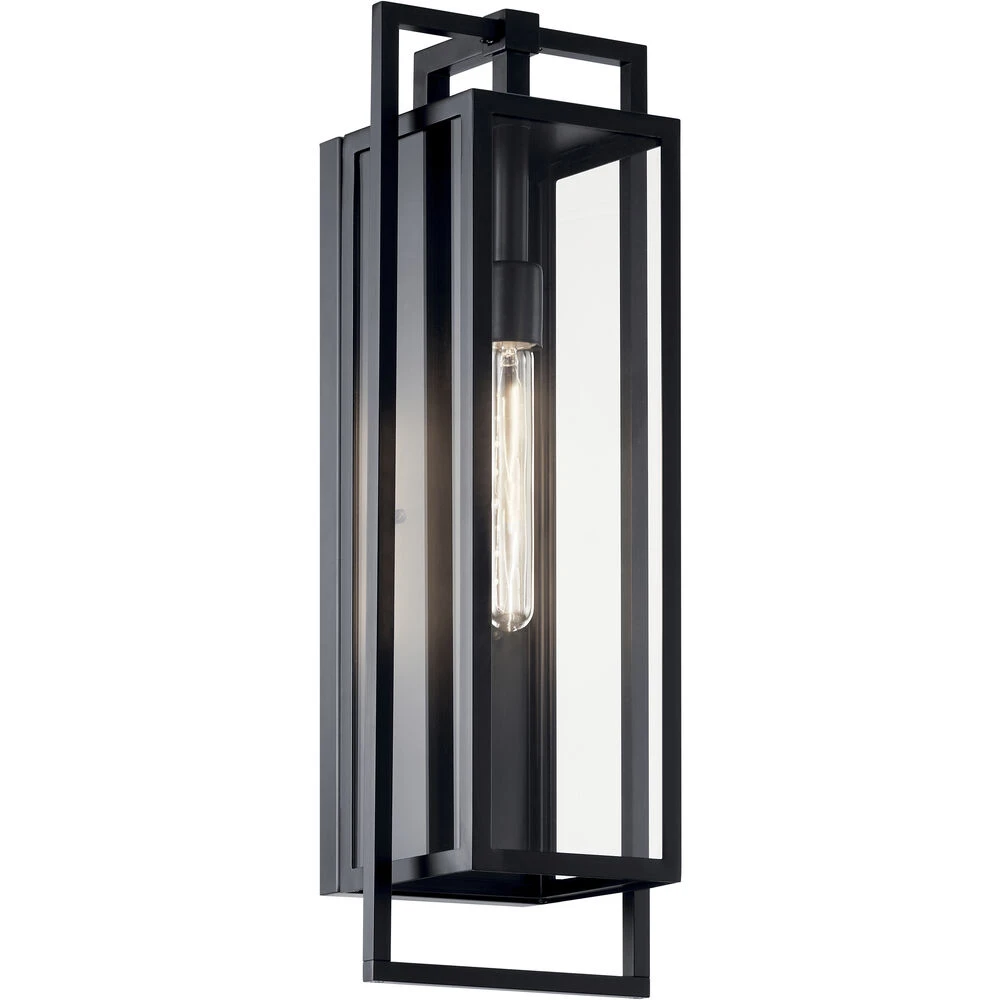 Goson 1 Light 24 Inch Black Outdoor Wall Sconce, Large 1 Goson 1 Light 24 Inch Black Outdoor Wall Sconce, Large