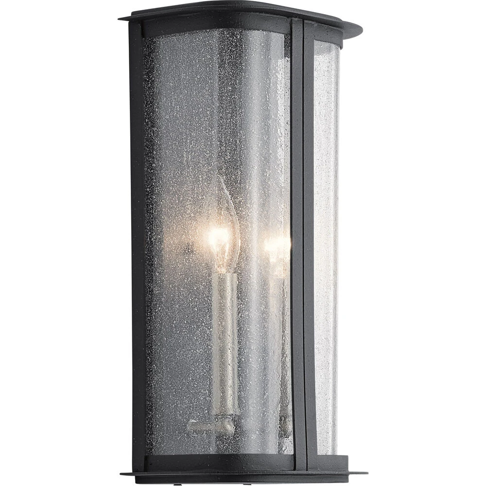 Timmin 2 Light 14 Inch Distressed Black Outdoor Wall Mount, Medium 1 Timmin 2 Light 14 Inch Distressed Black Outdoor Wall Mount, Medium