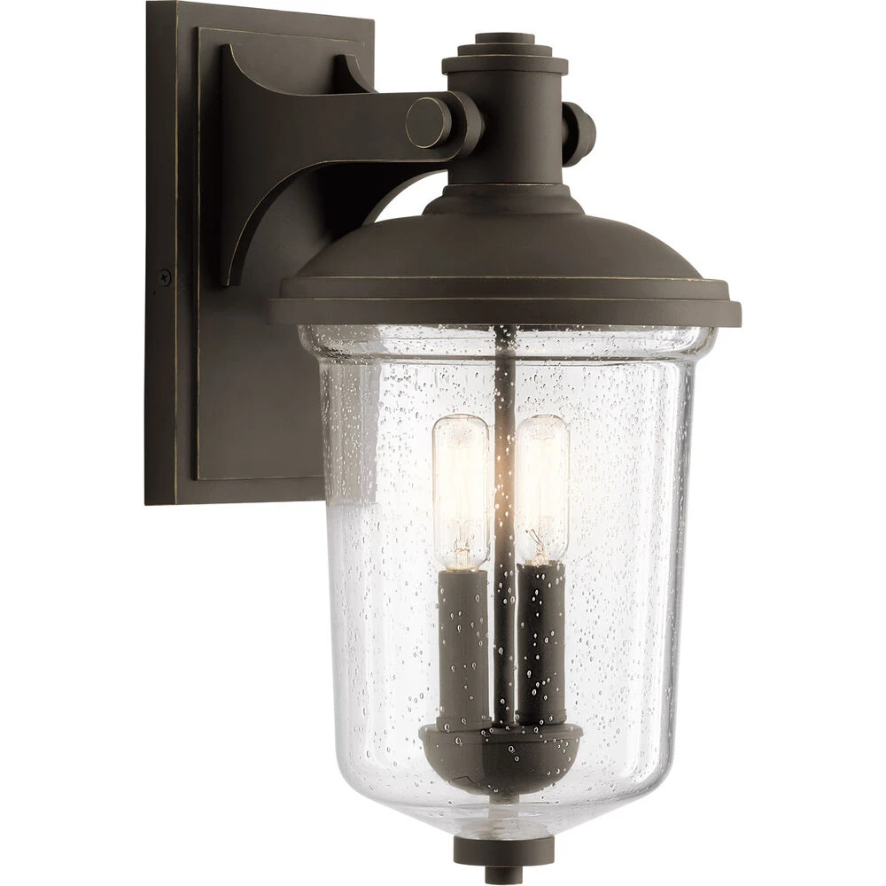 Harmont 2 Light 16 Inch Olde Bronze Outdoor Wall Mount, Medium 1 Harmont 2 Light 16 Inch Olde Bronze Outdoor Wall Mount, Medium
