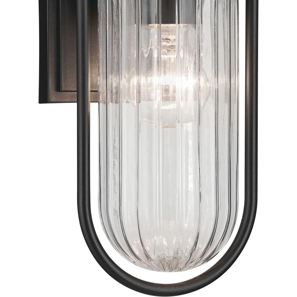 Brix 1 Light 16 Inch Black Textured Outdoor Wall, Small 2 Brix 1 Light 16 Inch Black Textured Outdoor Wall, Small - Image 2