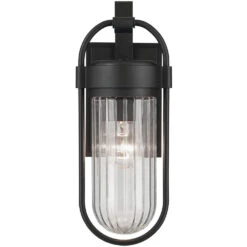 Brix 1 Light 16 Inch Black Textured Outdoor Wall, Small 8 Brix 1 Light 16 Inch Black Textured Outdoor Wall, Small -Lighting Promotional Store 59123bkt front