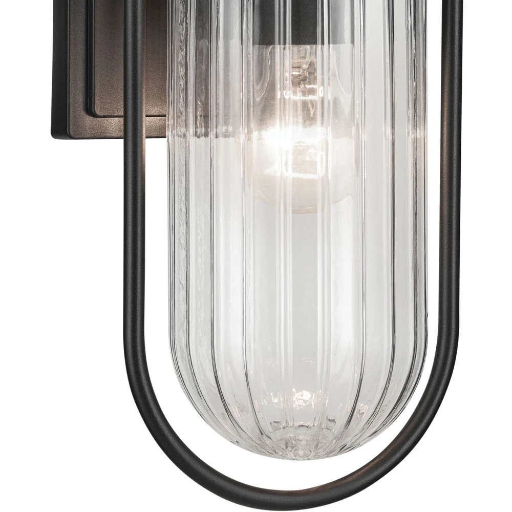Brix 1 Light 19.25 Inch Black Textured Outdoor Wall, Medium 2 Brix 1 Light 19.25 Inch Black Textured Outdoor Wall, Medium - Image 2