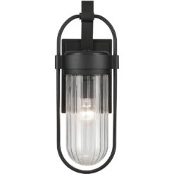 Brix 1 Light 19.25 Inch Black Textured Outdoor Wall, Medium 23 Brix 1 Light 19.25 Inch Black Textured Outdoor Wall, Medium -Lighting Promotional Store 59124bkt front