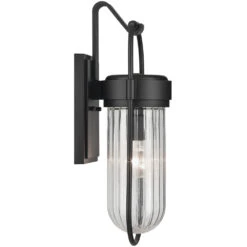 Brix 1 Light 19.25 Inch Black Textured Outdoor Wall, Medium 24 Brix 1 Light 19.25 Inch Black Textured Outdoor Wall, Medium -Lighting Promotional Store 59124bkt profile