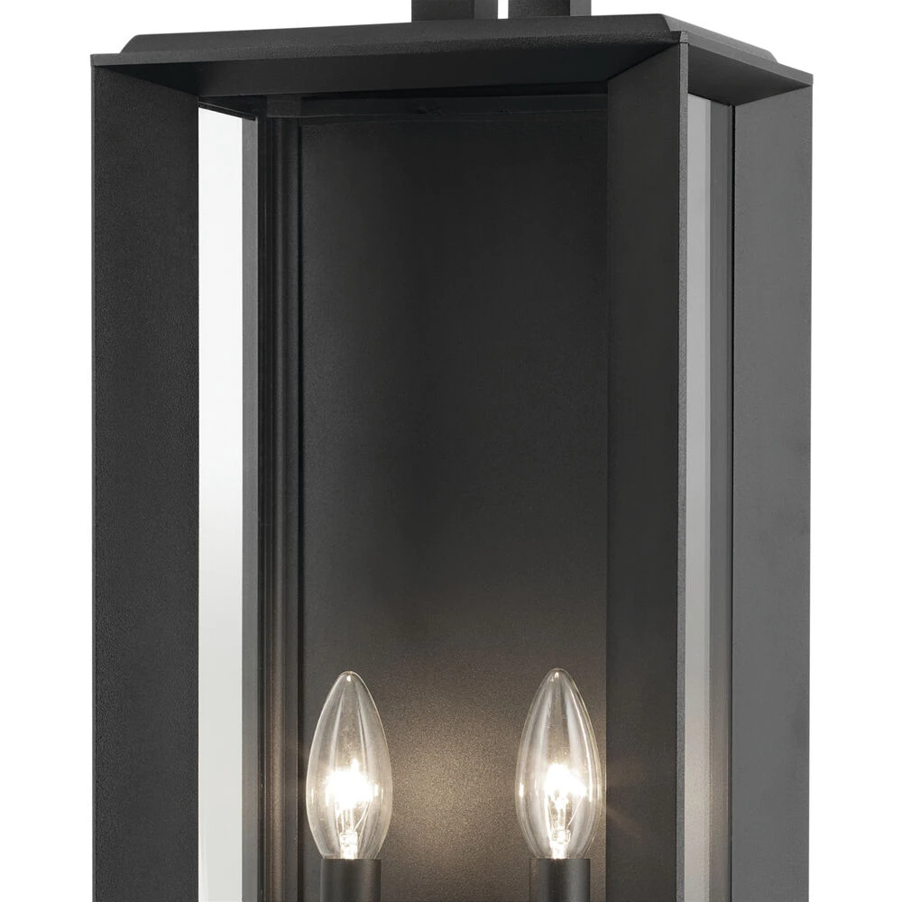 Kroft 2 Light 28 Inch Black Textured Outdoor Wall, X-Large 3 Kroft 2 Light 28 Inch Black Textured Outdoor Wall, X-Large - Image 3
