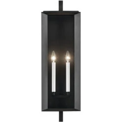 Kroft 2 Light 28 Inch Black Textured Outdoor Wall, X-Large 24 Kroft 2 Light 28 Inch Black Textured Outdoor Wall, X-Large -Lighting Promotional Store 59134bkt front white