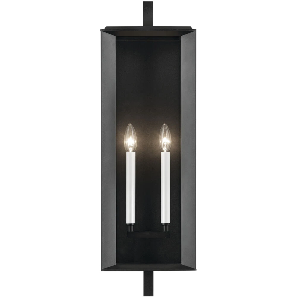 Kroft 2 Light 28 Inch Black Textured Outdoor Wall, X-Large 5 Kroft 2 Light 28 Inch Black Textured Outdoor Wall, X-Large - Image 5