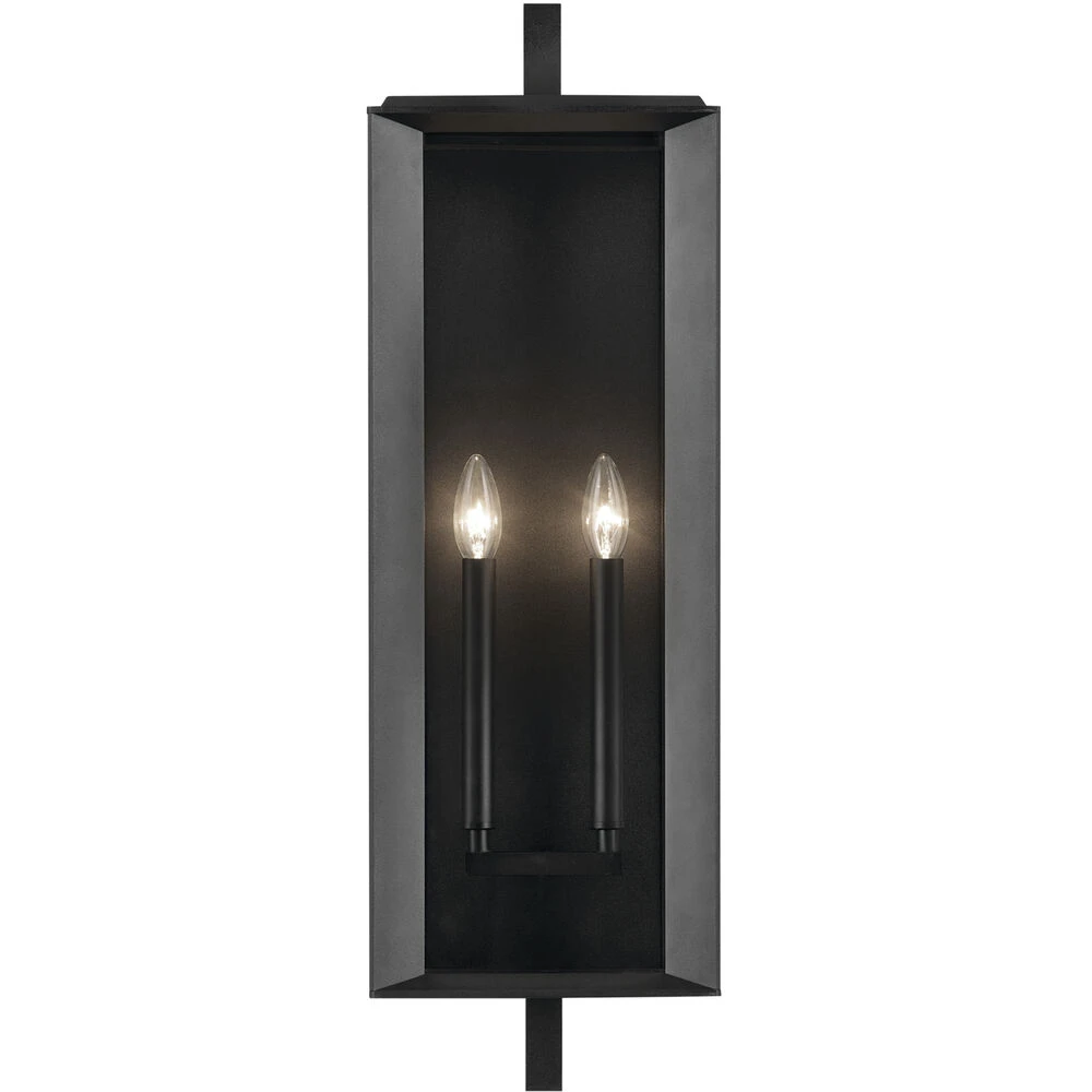 Kroft 2 Light 28 Inch Black Textured Outdoor Wall, X-Large 6 Kroft 2 Light 28 Inch Black Textured Outdoor Wall, X-Large - Image 6