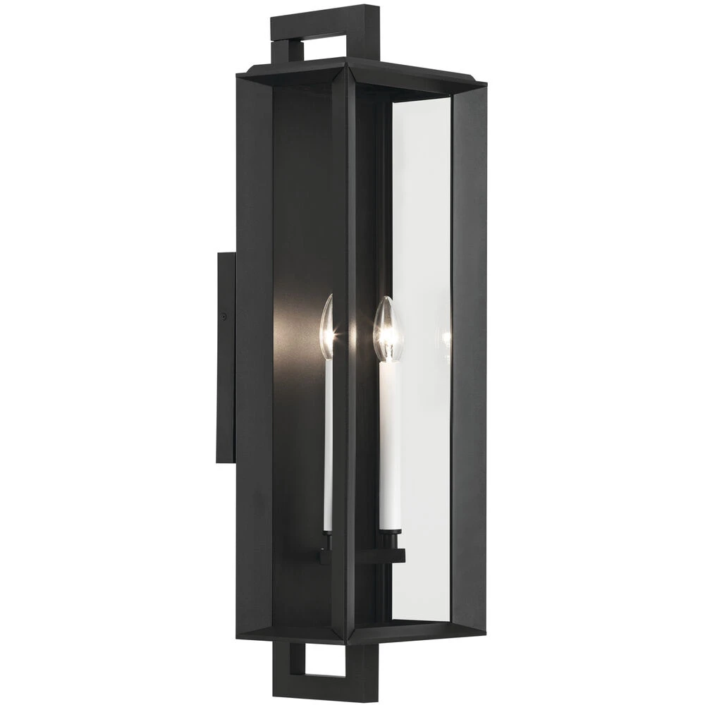 Kroft 2 Light 28 Inch Black Textured Outdoor Wall, X-Large 9 Kroft 2 Light 28 Inch Black Textured Outdoor Wall, X-Large - Image 9